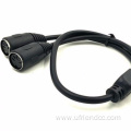 Splitter adapter cable dual extension audio cable